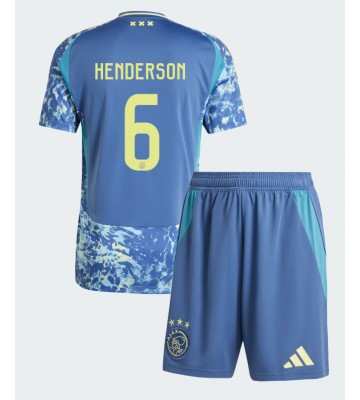Ajax Jordan Henderson #6 Borta Kläder Barn 2024-25 Kortärmad (+ Korta byxor)